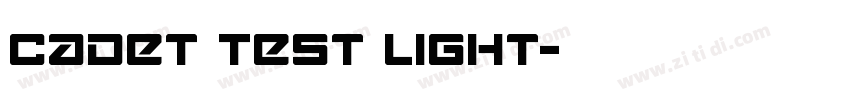 Cadet Test Light字体转换